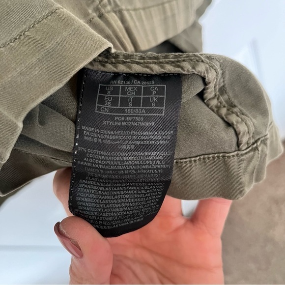 Guess Green Military Twill Jacket Size S - Picture 6 of 7